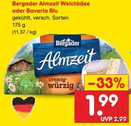 175g Bergader Almzeit Weichkäse
