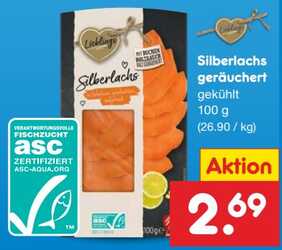 100g Silberlachs geräuchert