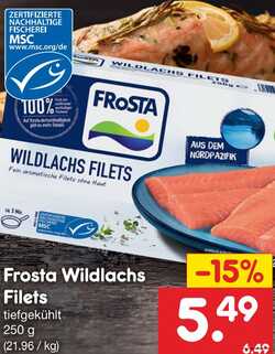 250g Frosta Wildlachs Filets