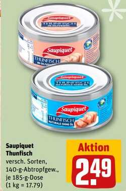 185g Saupiquet Thunfisch