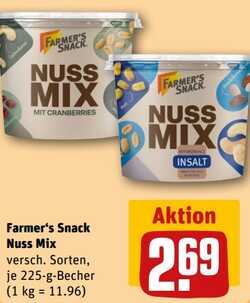225g Farmer's Snack Nuss Mix