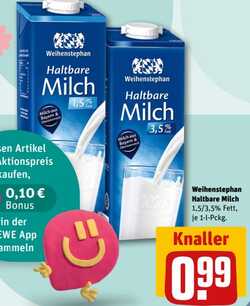1l Weihenstephan Haltbare Milch