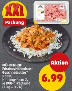 800g Mühlenhof Hähnchen-Geschnetzeltes