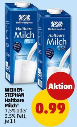 1l WEIHENSTEPHAN Haltbare Milch