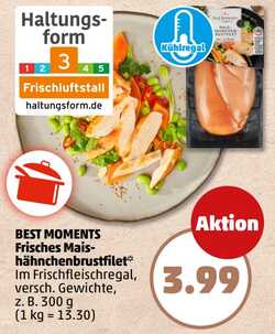 300g BEST MOMENTS Frisches Maishähnchenbrustfilet