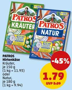 150g PATROS Hirtenkäse