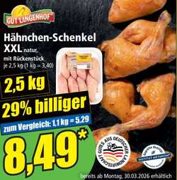 2,5kg Hähnchen-Schenkel XXL