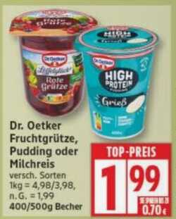 400g Dr. Oetker High Protein Pudding