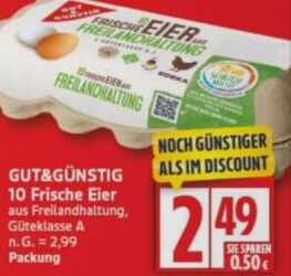 10 Eier aus Freilandhaltung