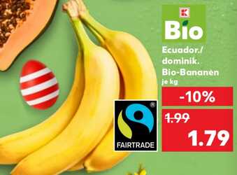 1kg Fairtrade Bio-Bananen