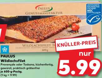 600g Paulus Wildlachsfilet