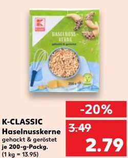 200g K-Classic Haselnusskerne gehackt & geröstet