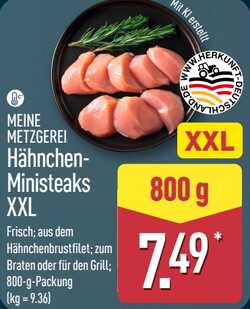 800g Hähnchen-Ministeaks XXL
