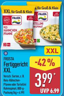 800g FROSTA Fertiggericht XXL