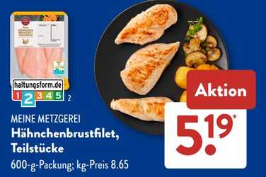 600g Hähnchenbrustfilet, Teistücke