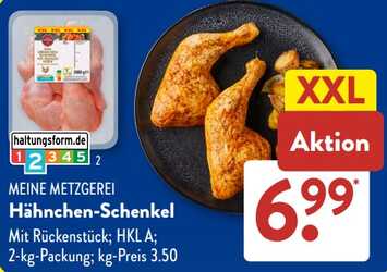 2kg Hähnchen-Schenkel mit Rückenstück