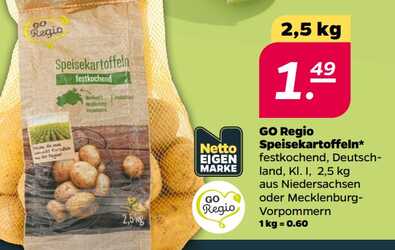 2,5kg GO Regio Speisekartoffeln festkochend