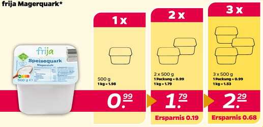 500g frija Speisequark Magerstufe