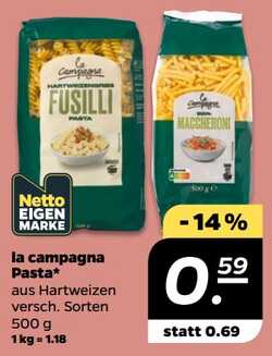 500g la campagna Pasta