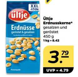 450g Ültje Erdnusskerne gesalzen und geröstet