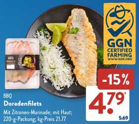 220g BBQ Doradenfilets
