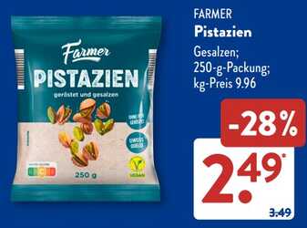 250g Farmer Pistazien geröstet und gesalzen