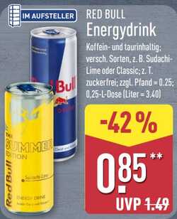 250ml Red Bull Energy Drink