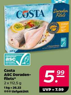 225g Costa ASC Doraden-filets