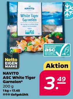 200g NAVITO ASC White Tiger Garnelen
