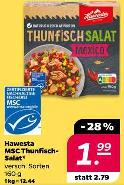 160g Hawesta MSC Thunfisch-Salat