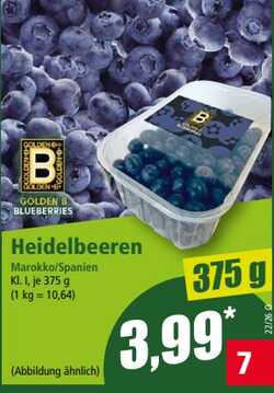 375g Golden B Heidelbeeren