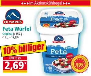 150g Olympus Feta Würfel Original