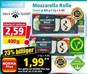 400g Mozzarella Rolle Classic
