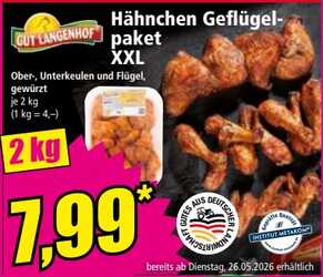 2kg Hähnchen Geflügelpaket XXL