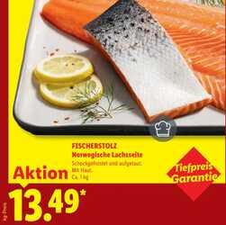 1kg Fischerstolz Norwegische Lachseite