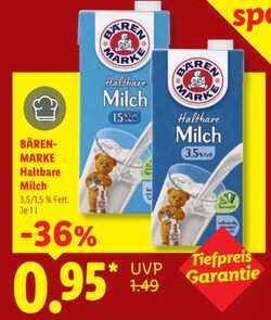 1l BÄREN-MARKE Haltbare Milch