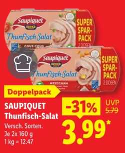 2 x 160g Saupiquet Thunfisch-Salat