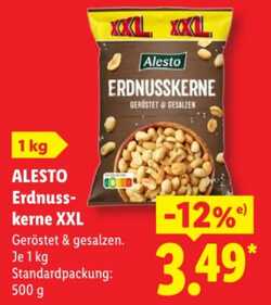 1kg Alesto Erdnusskerne