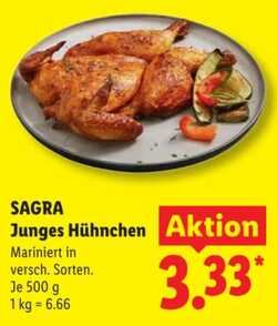 500g SAGRA Junges Hühnchen