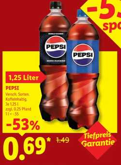1,25l PEPSI Zero