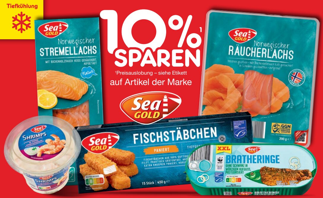 10% Rabatt auf Sea Gold Produkte